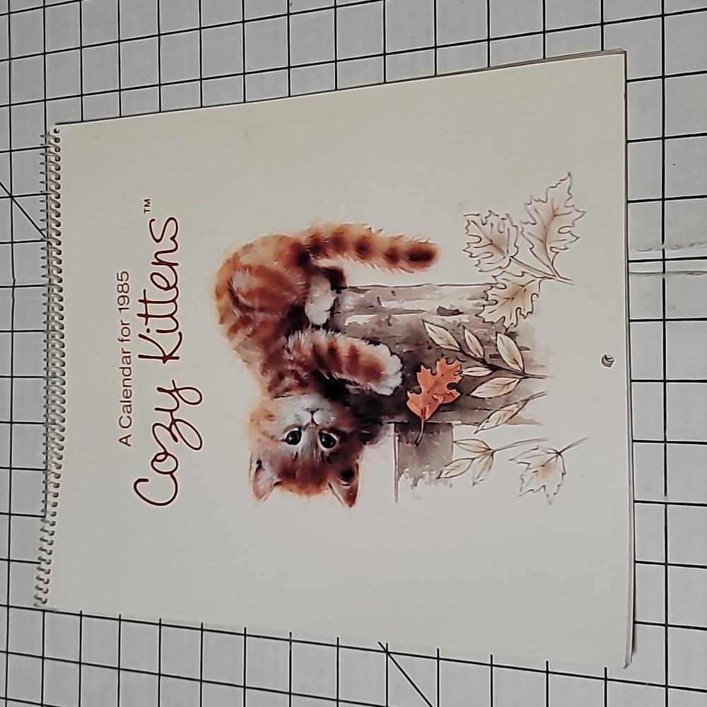1985‎ Cozy Kittens Calendar, American Greetings - Vintage